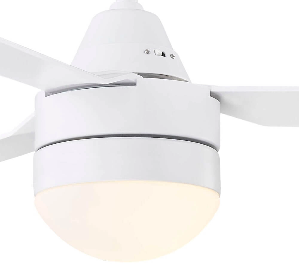 Ventilateur blanc avec lampe Megara Ø 122 cm IP55 Beacon 9333509151500