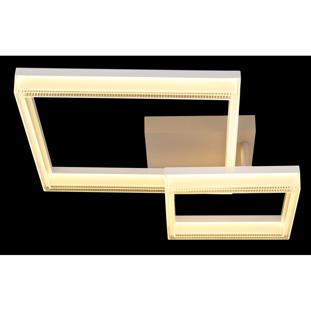 Plafonnier moderne Zara brun sable carré Globo 9007371576074