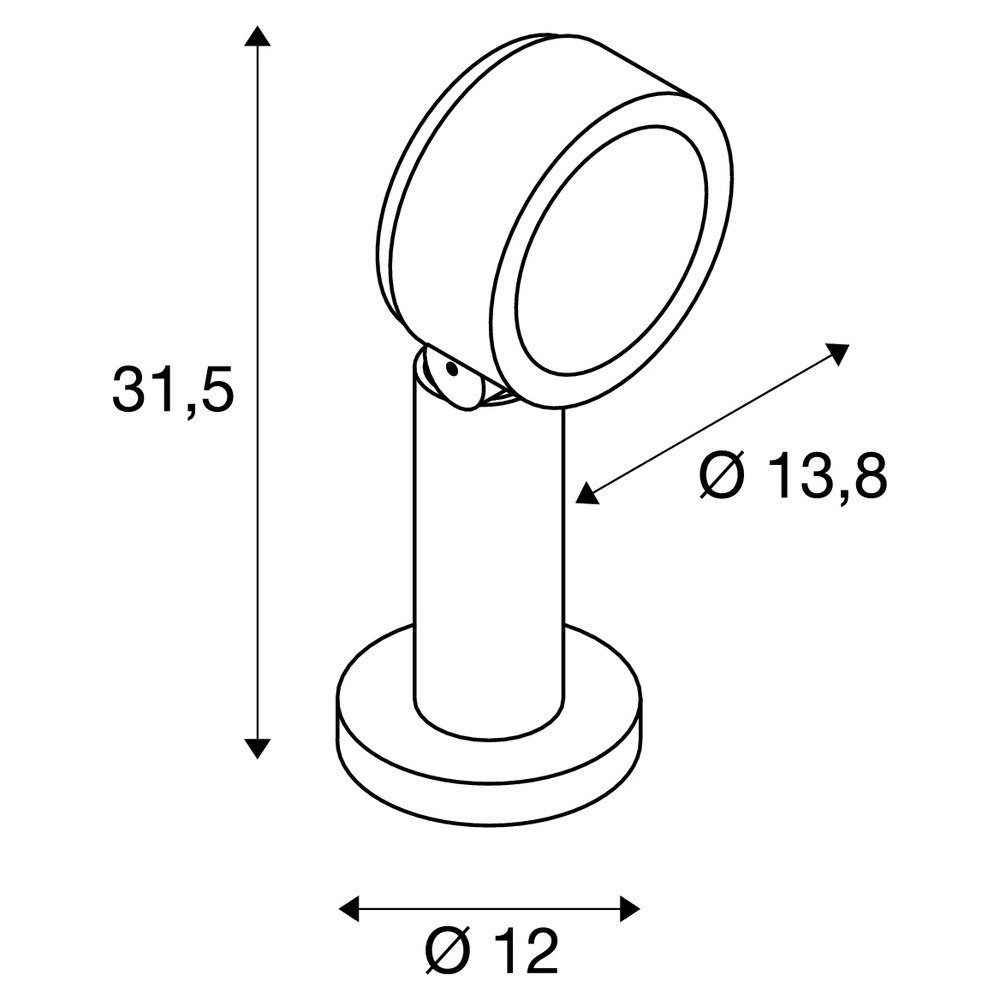 Lampe de jardin Eskina 30 SLV 4024163231008