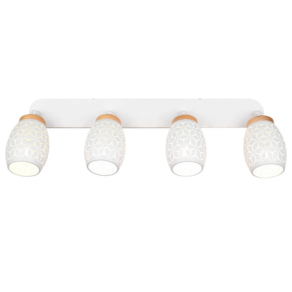 Spot apparent à 4 lumières Bidar blanc Trio 4017807640694