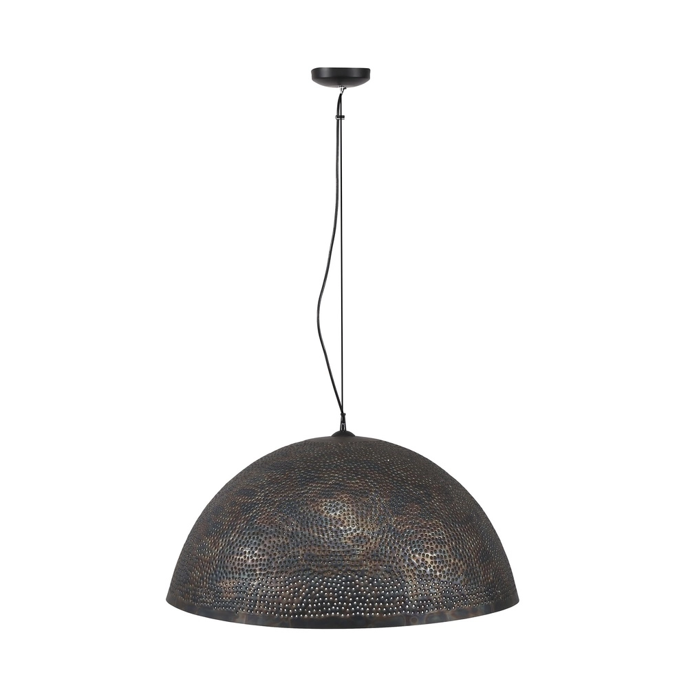 Lampe pendante industrielle XXL Punch Ø 70cm Lyora 8716803512856
