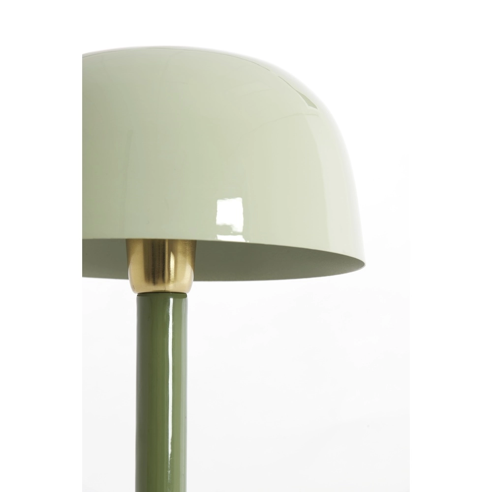 Lampe de bureau Marivet vert brillant - Ø 25cm Light & Living 8717807816216