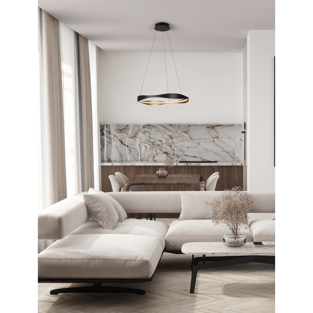 Suspension design Dobi Ø 60cm noir avec or