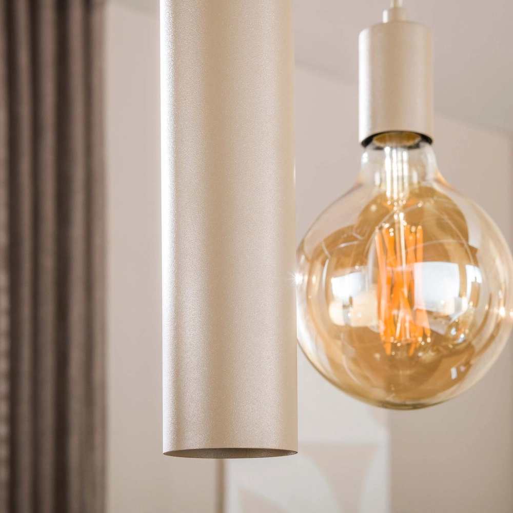 Lampe pendante de conception Senso Brun sable clair à 9 Lyora 8716803515031