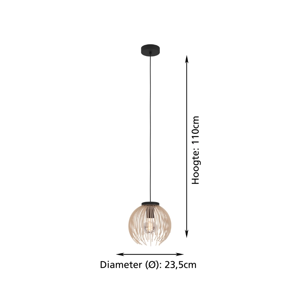 Suspension design Alhabia Ø 23,5 cm brun sable Stars of Light 9008606353101