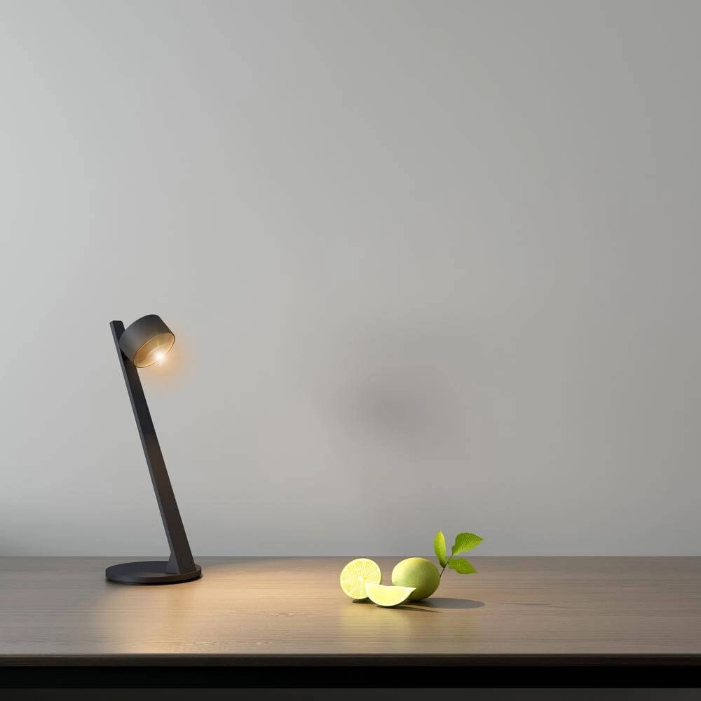 Lampe de table moderne Omega noir Artdelight 8720701100336