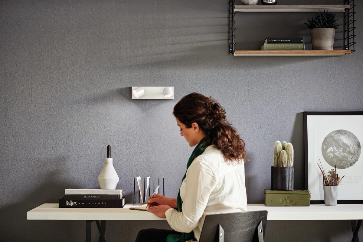 Lampe Star 2 lumières blanc Philips 8718696154632