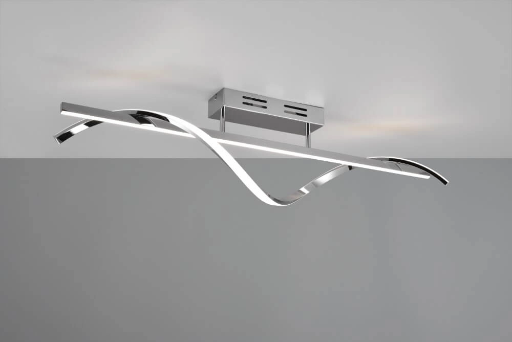 Plafonnier Isabel Chromé de 100 cm de long Trio 4017807561371