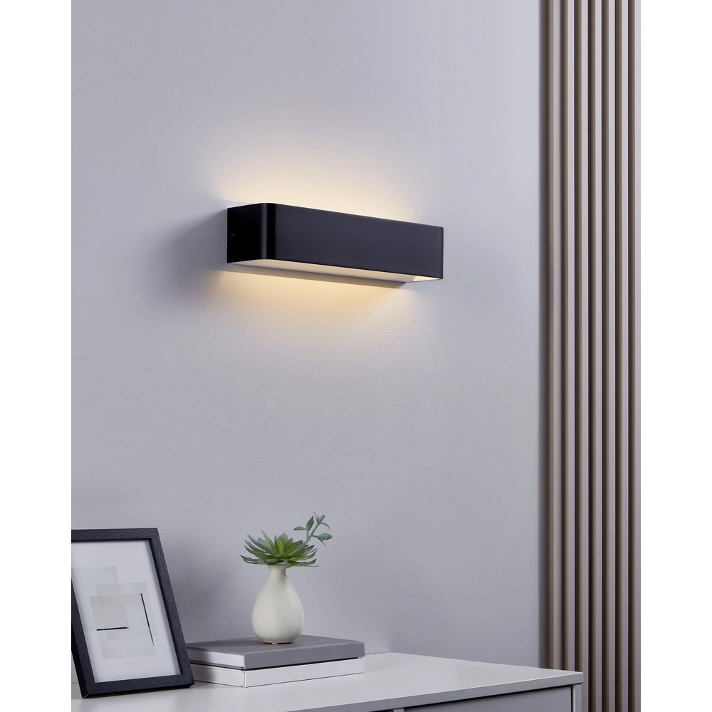 Lampe murale LED Sania 4 37cm - noir Eglo 9008606289875