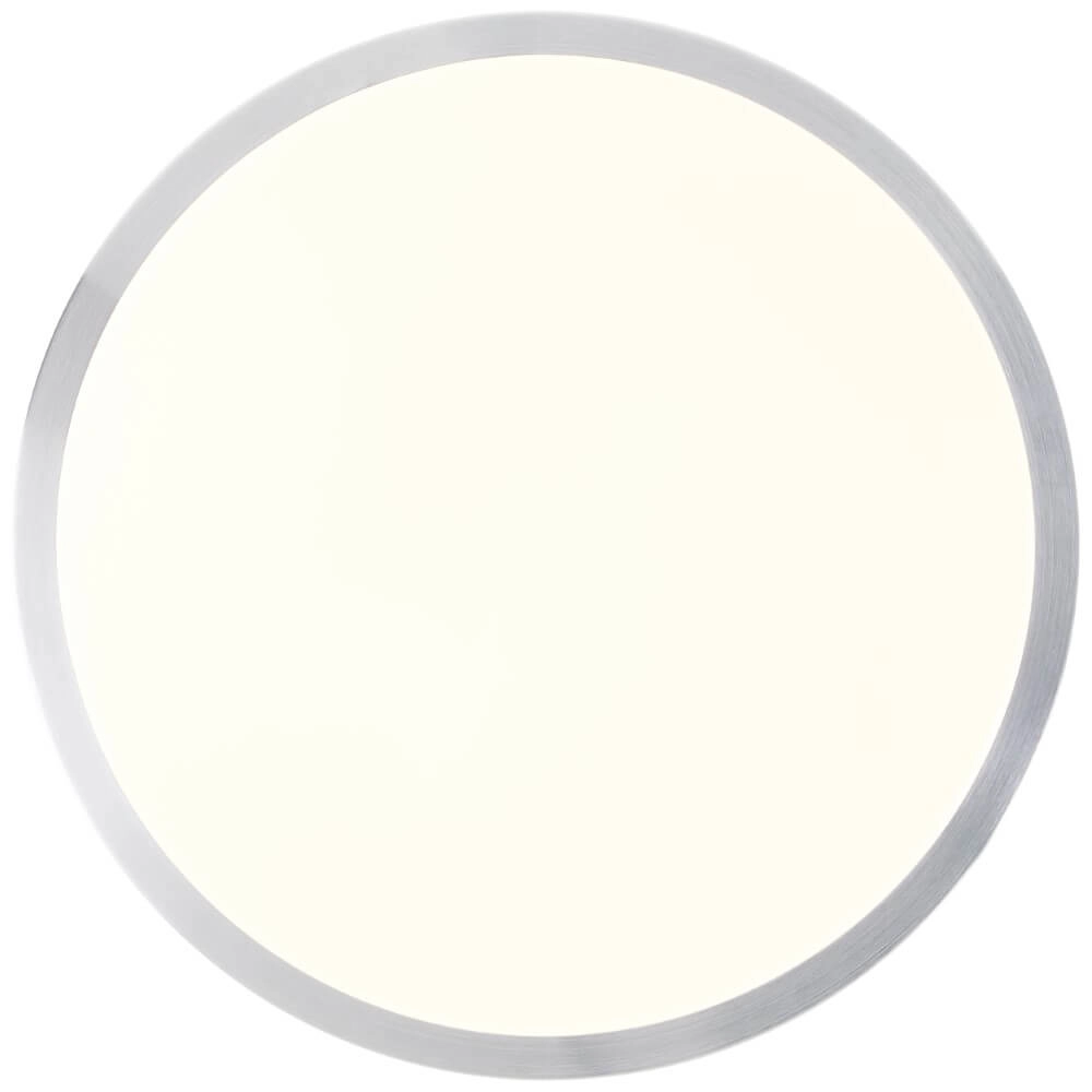 Plafonnier en nickel Livius avec blanc Ø 33cm Brilliant 4004353426476