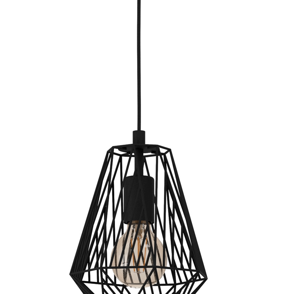 Lampe de table à manger noire Stype Eglo 9002759436933