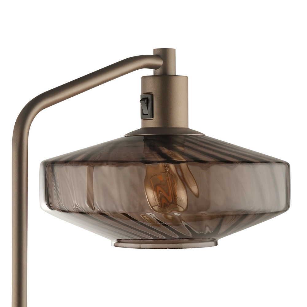 Lampe sur pied unique Lyn Café brun Brilliant 4004353476983