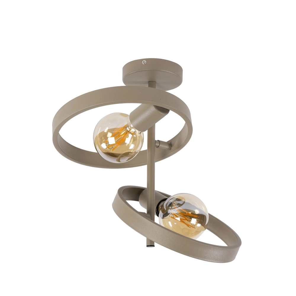 Anneaux lampe de plafond Hover sable - 2x E27 Lyora 8716803513334