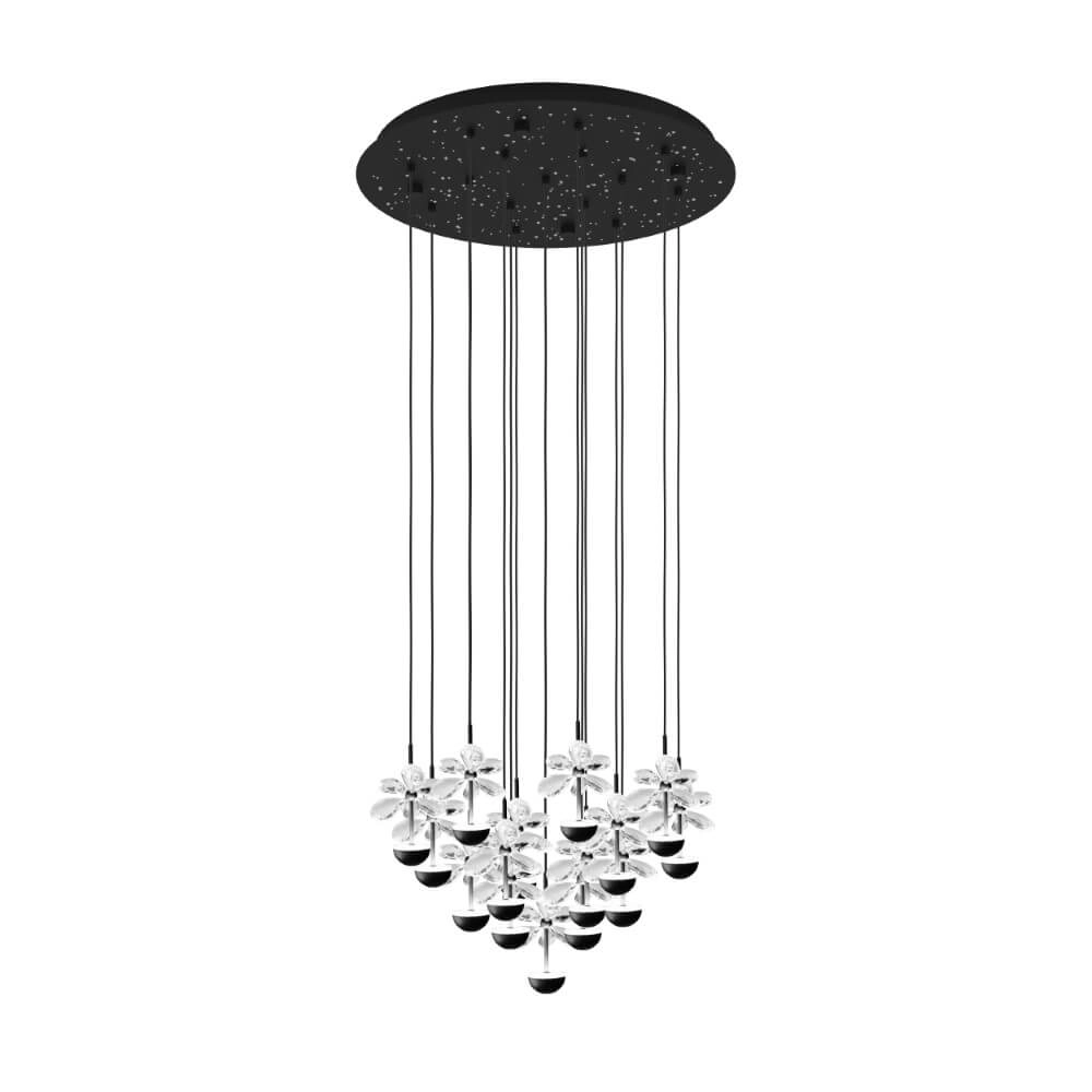 Lampe suspendue noire Pianopoli 2 Ø 50 cm Stars of Light 9008606270217