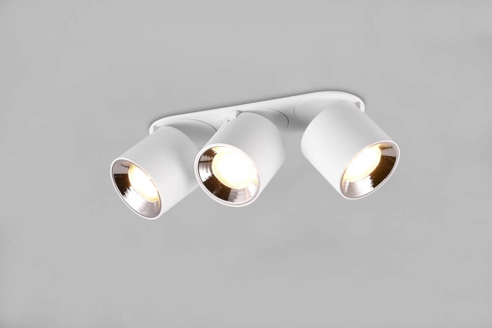 Plafonnier Guayana 3 lumières blanc Trio 4017807573985