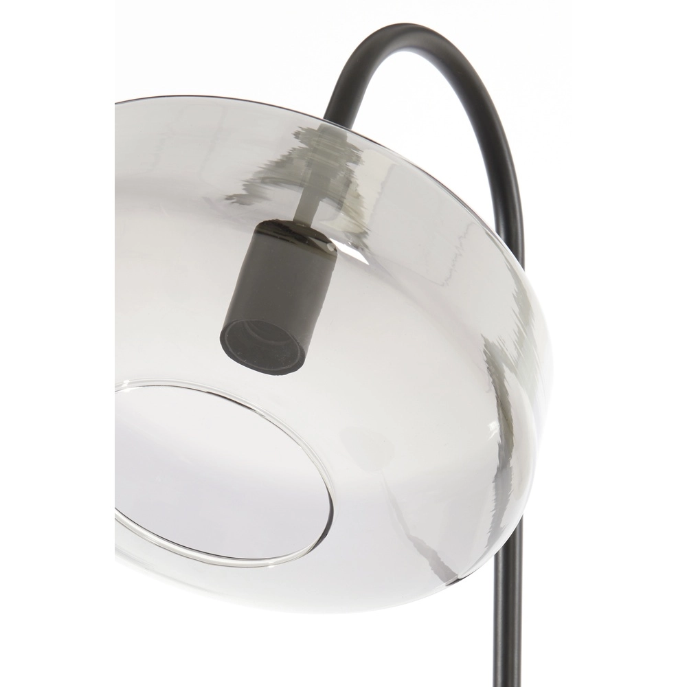 Lampe de pied en verre Solna Noir Light & Living 8717807696566
