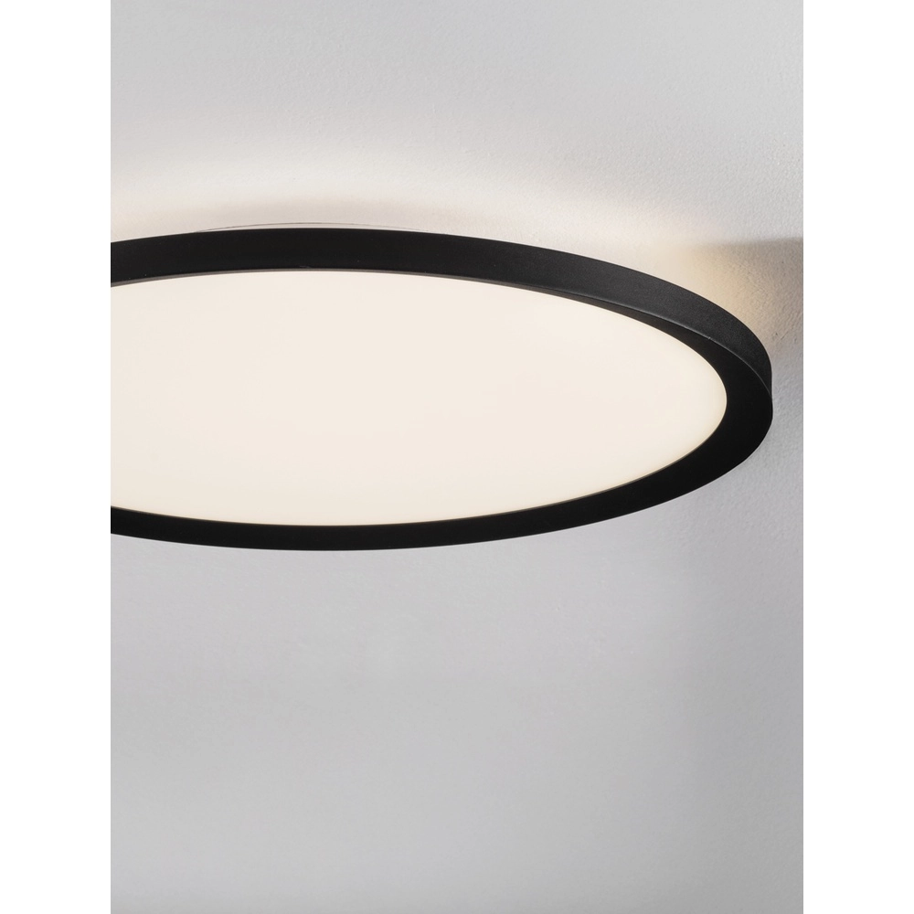 Plafonnier Aoton noir Ø 40cm Lyora 5212017448705