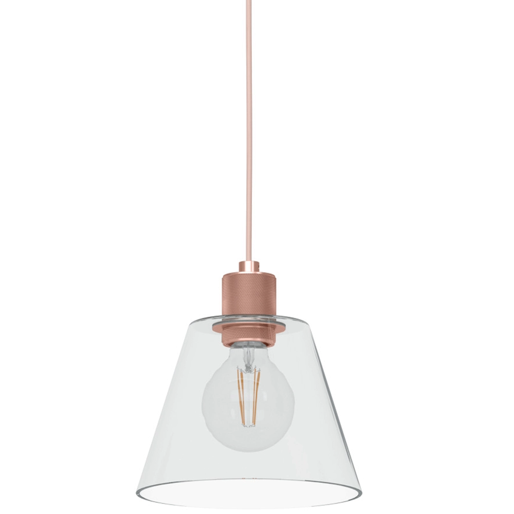 Lampe suspendue pour table à manger Copley or rose Eglo 9002759436322
