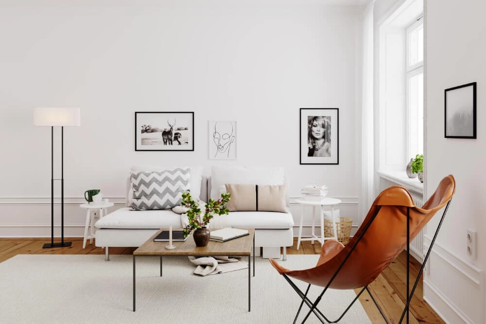 Lampe sur pied Lutton blanc By Rydéns 7391741007322