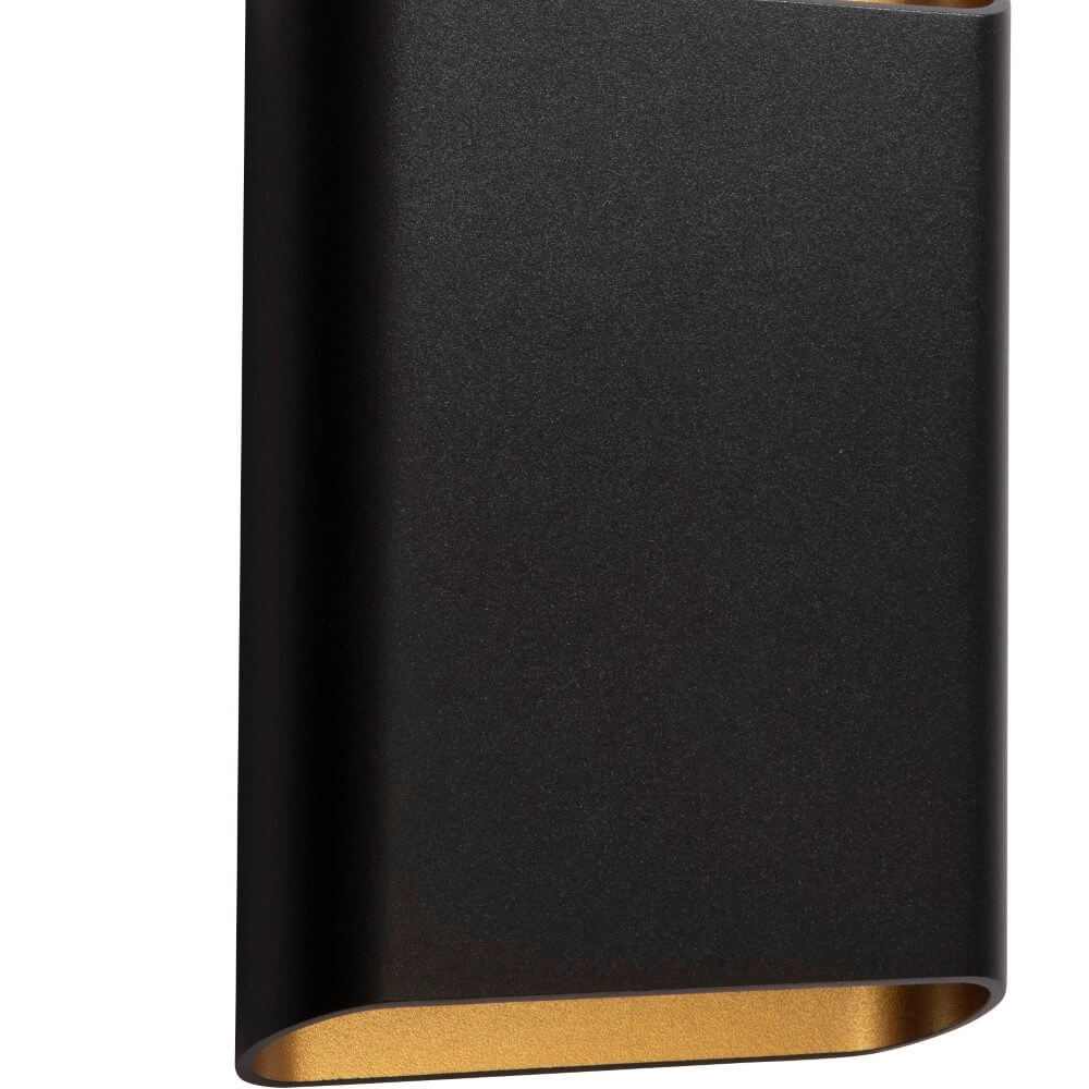 Applique murale Diaz S Noir avec or Artdelight 8720701100213