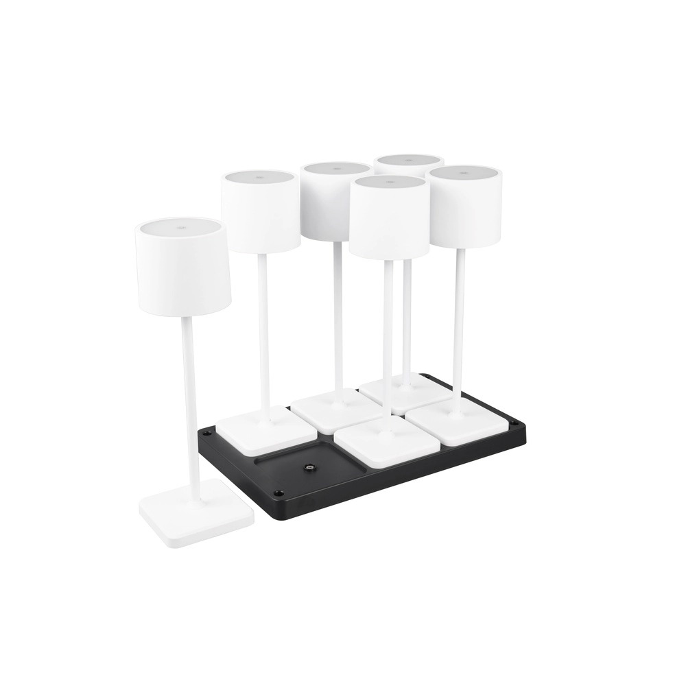 Lot de 6 lampes de table Fernandez blanc Trio 4017807601671