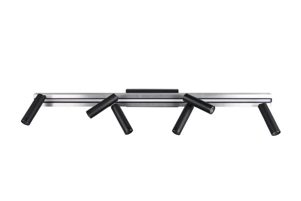 Spot LED 6 lumières Zeno métal avec du noir Trio 4017807627305