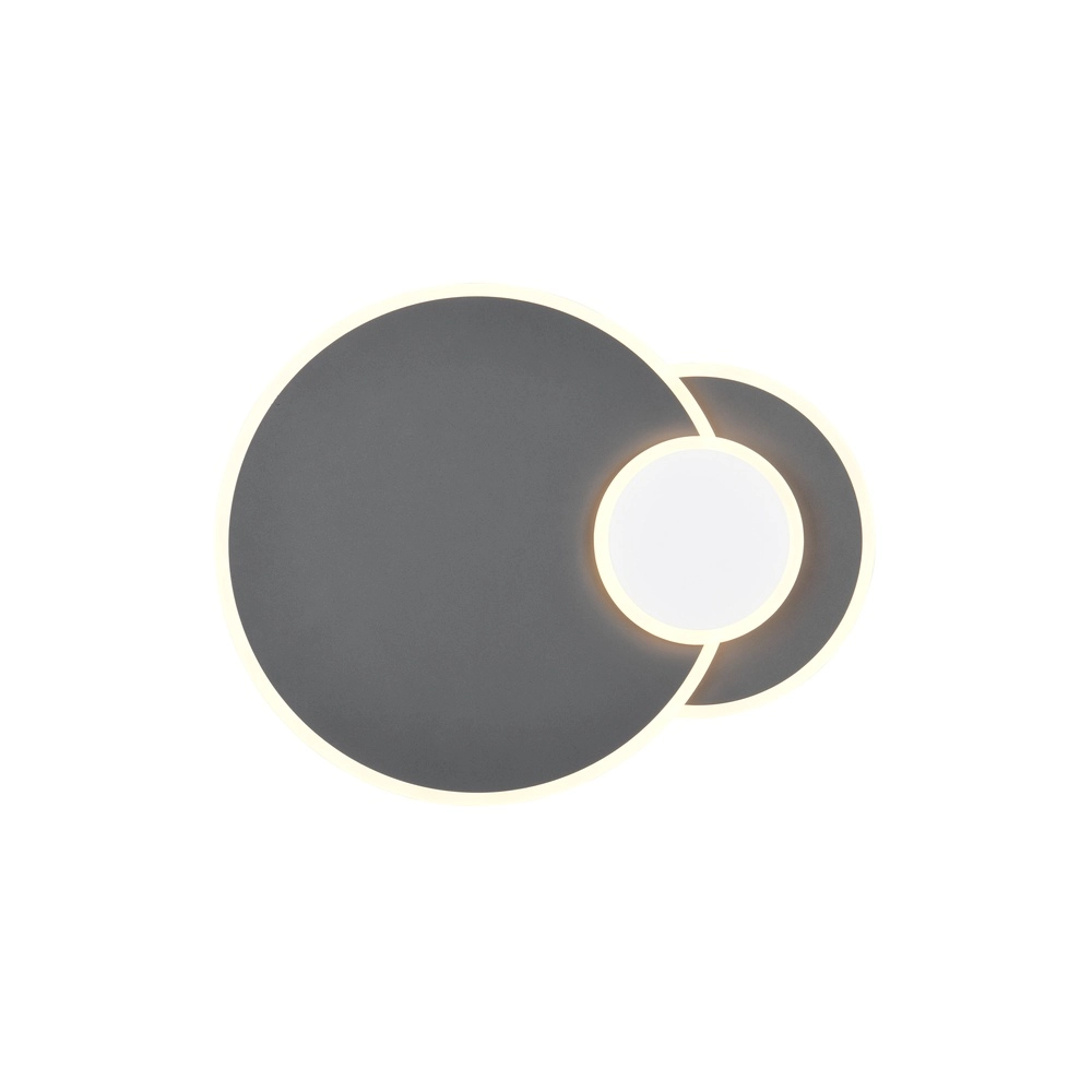 Lampe de plafond ronde Serea Noir Trio 4017807703818