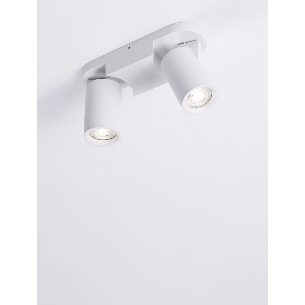 Spot de plafond Esto 2-blanc le plus léger