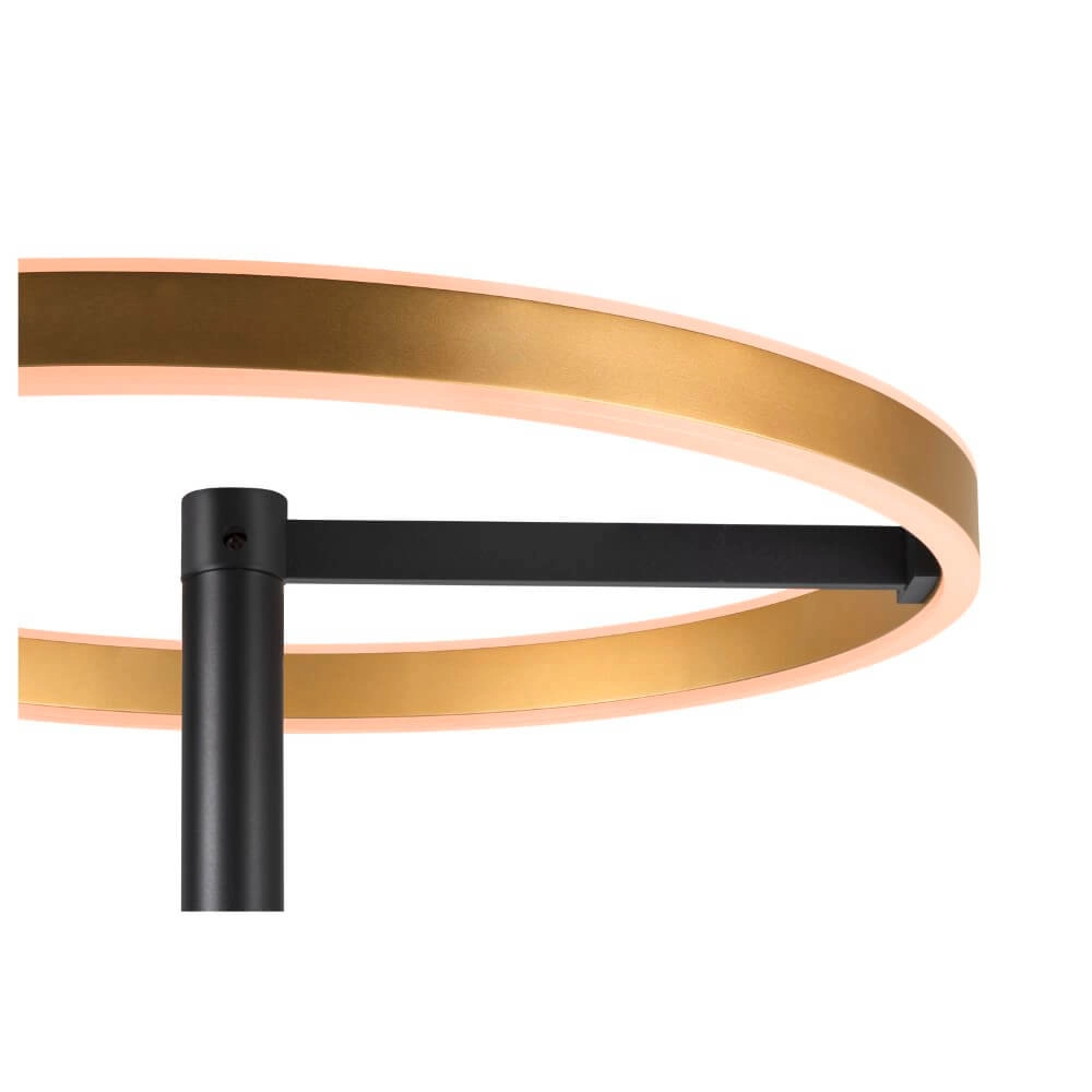 Lampadaire design noir et doré One Straight SLV 4024163265539