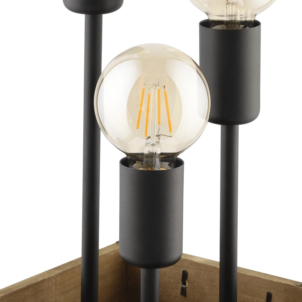 Lampe de table en bois Wootton Eglo 9002759435943