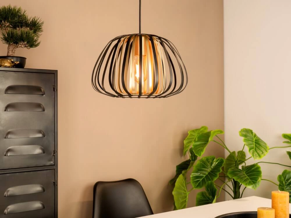 Lampe suspendue Ø 37,5cm Encinitos noir avec de l'or Eglo 9002759996666