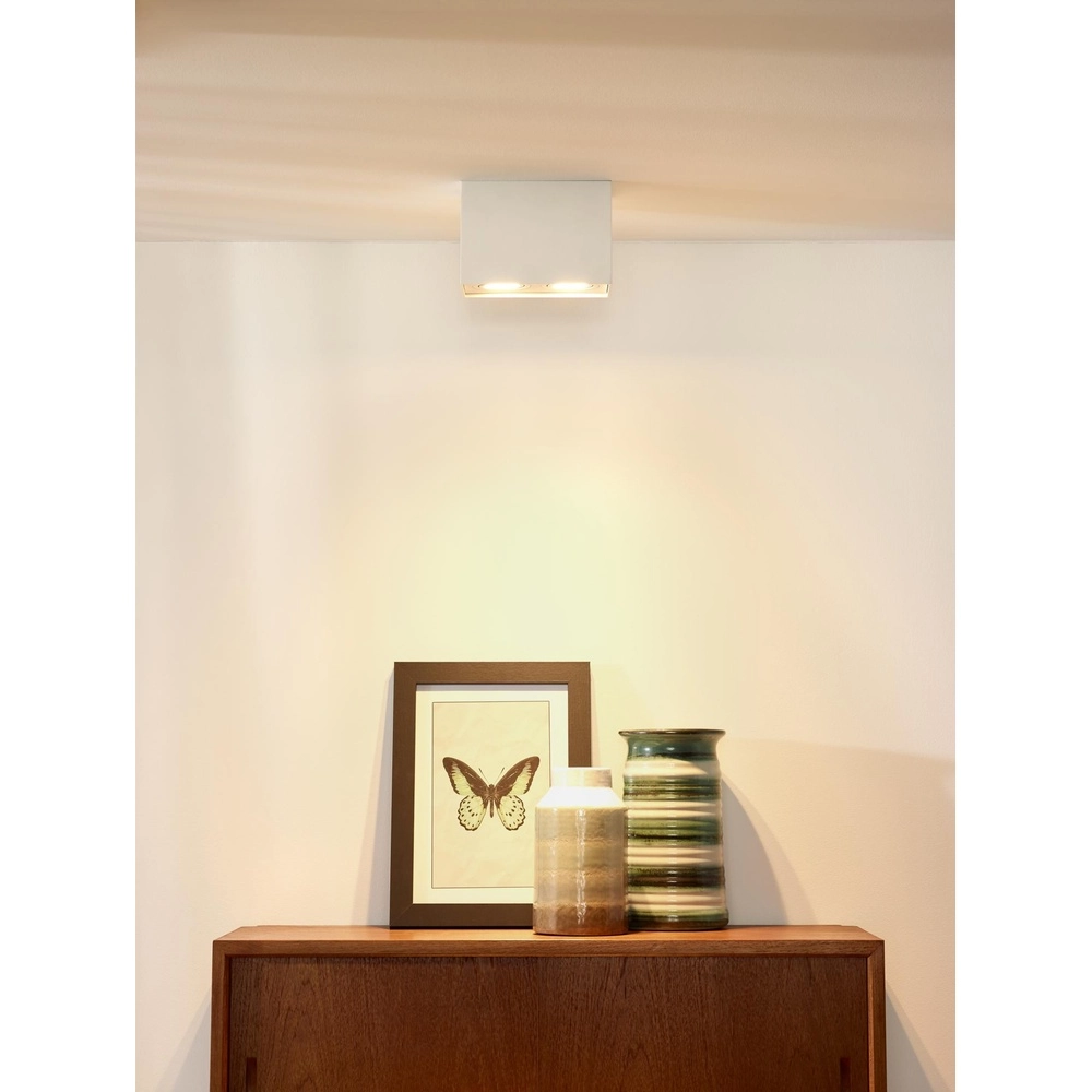 Emplacement de plafond monté en surface Tube Blanc rectangulaire Lucide 5411212220950