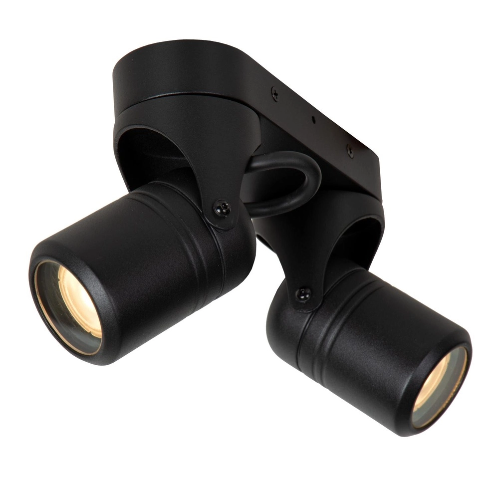 Projecteur de plafond Niort Double Noir Lucide 5411212144393