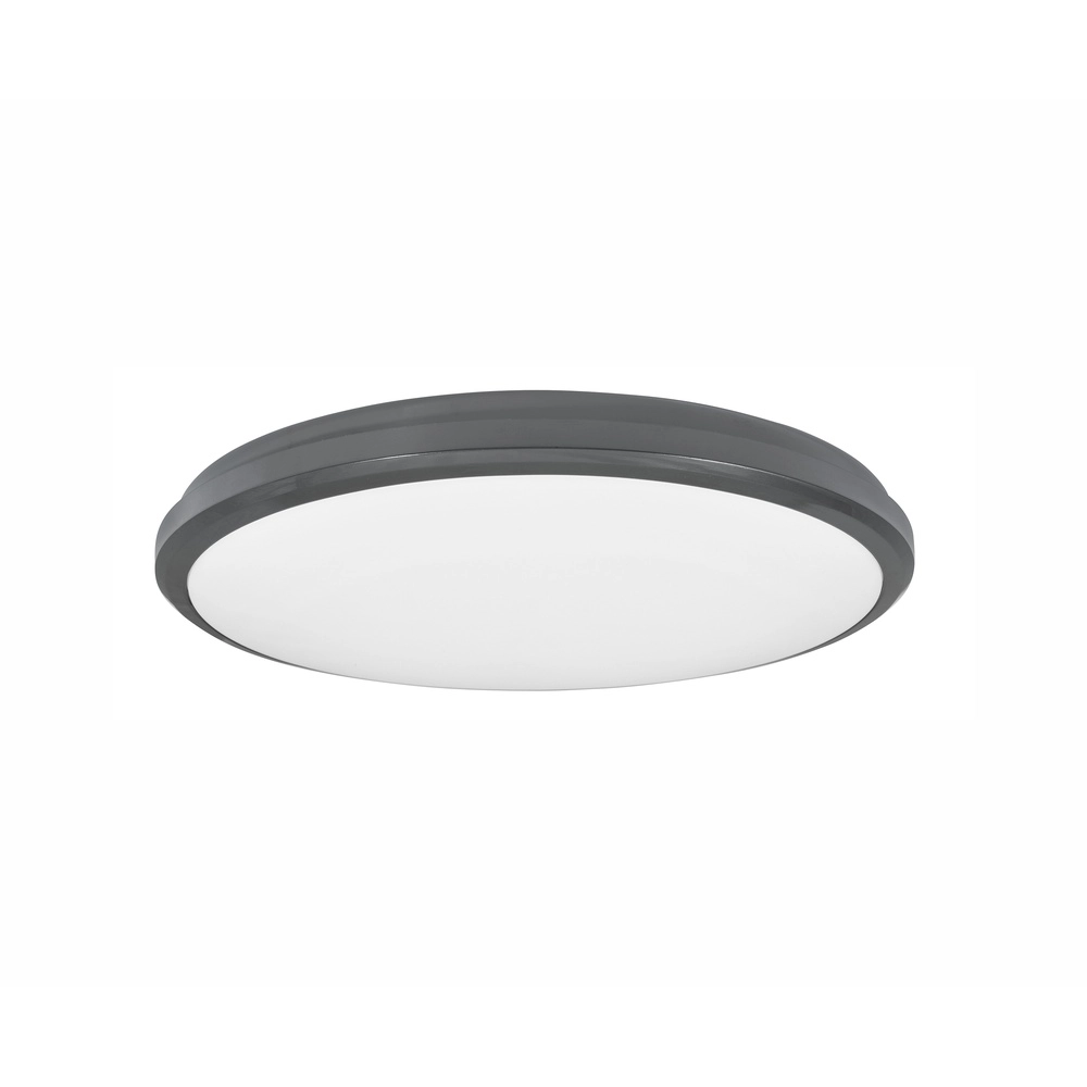 Plafonnier rond Tommy Ø 32cm gris