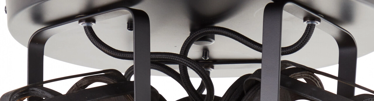 Taches Woodrow 3 lumières noir antique Brilliant 4004353391309