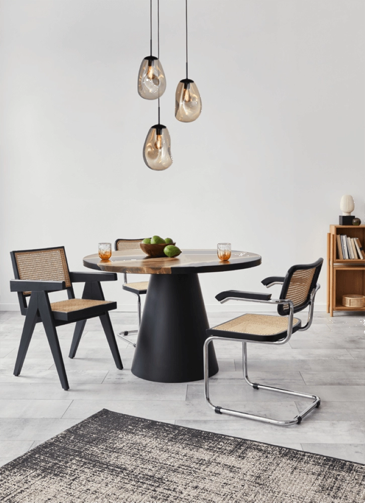 Lampe suspendue Lava 3x verre doré Ø 22,5cm Masterlight 8718121286433