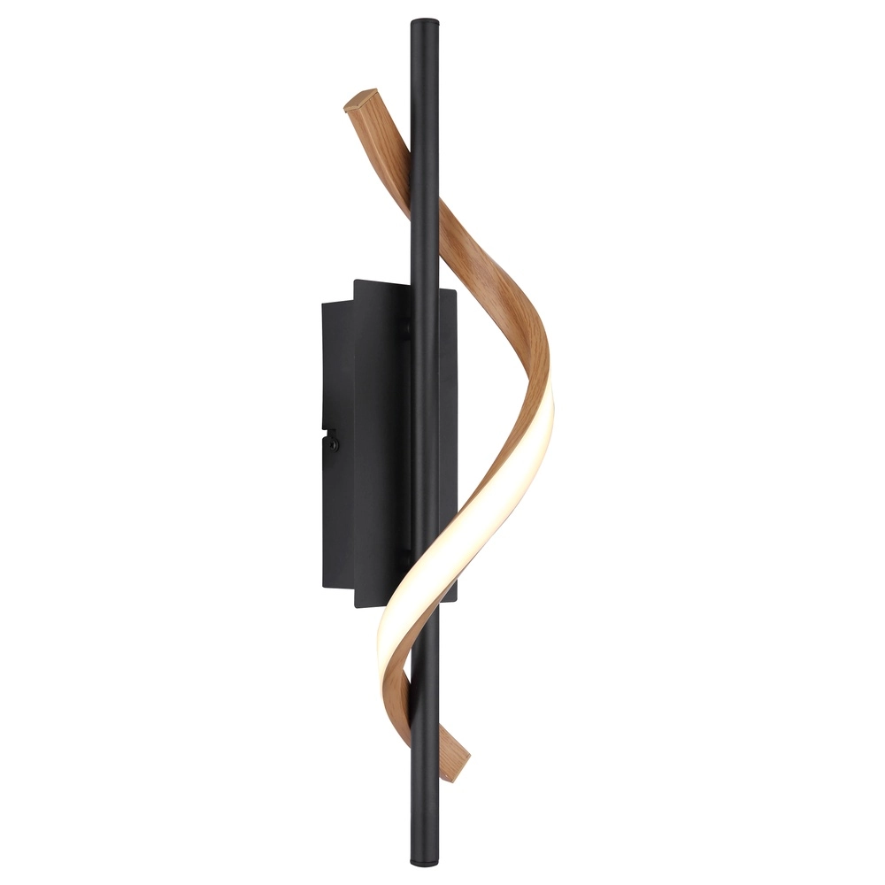 Lampe murale de conception Watkins Noir