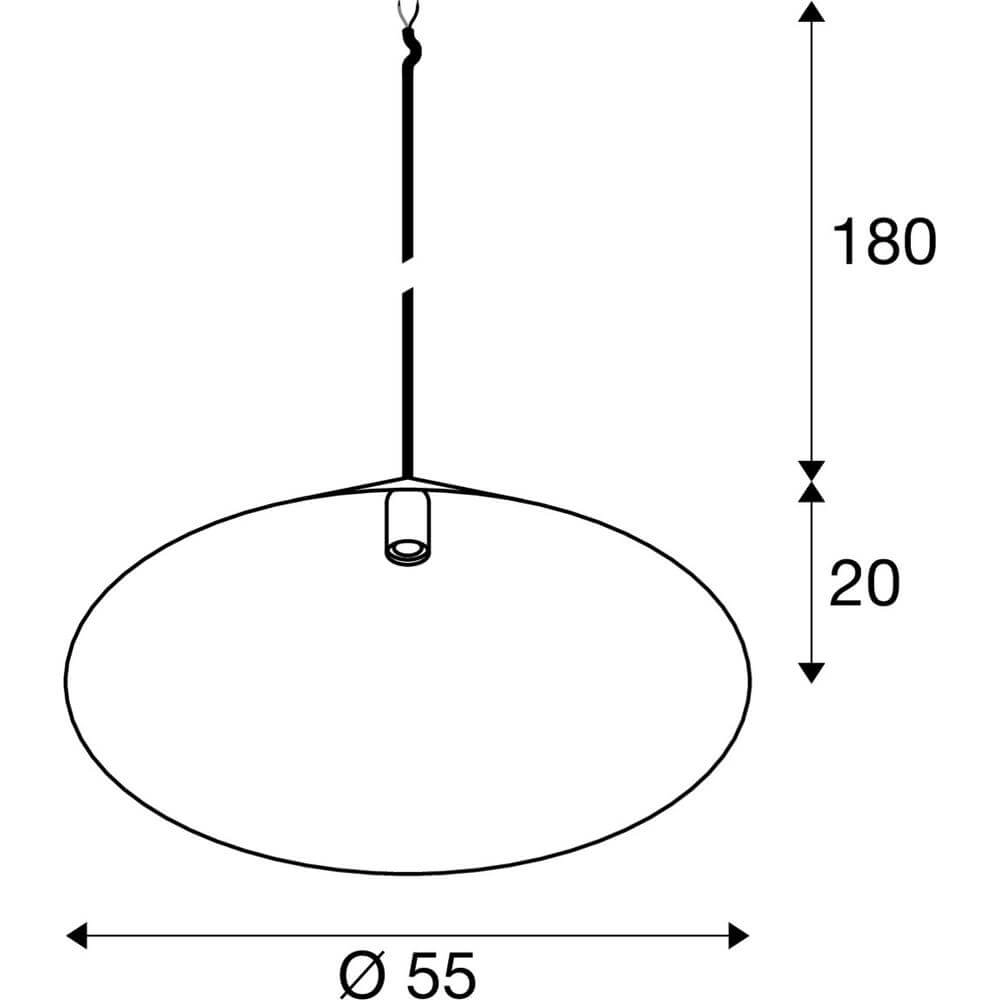 Suspension Magico 55 noir Ø 55cm SLV 4024163297127