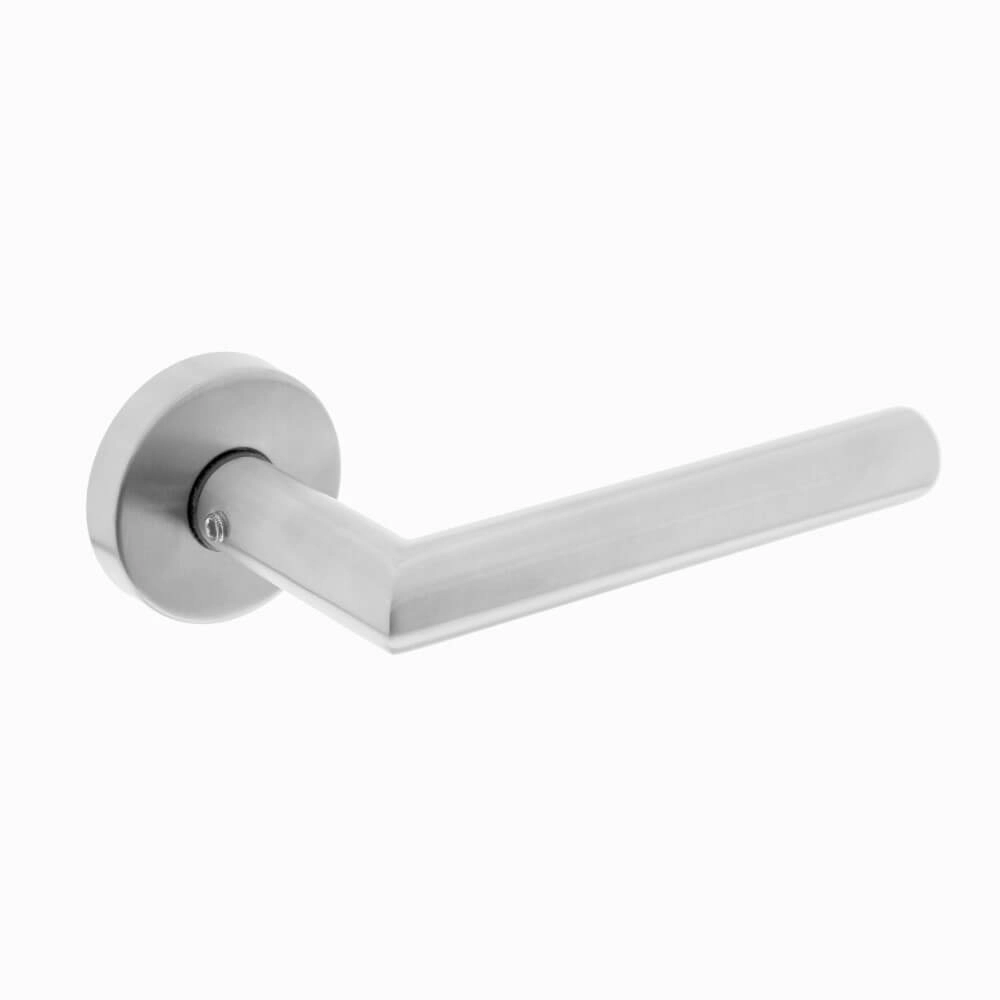 Poignée de porte étanche Hoek 90 Rosace en acier inoxydable