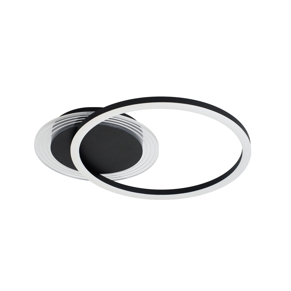 Plafonnier Contour Noir Simple Searchlight 5053423298757