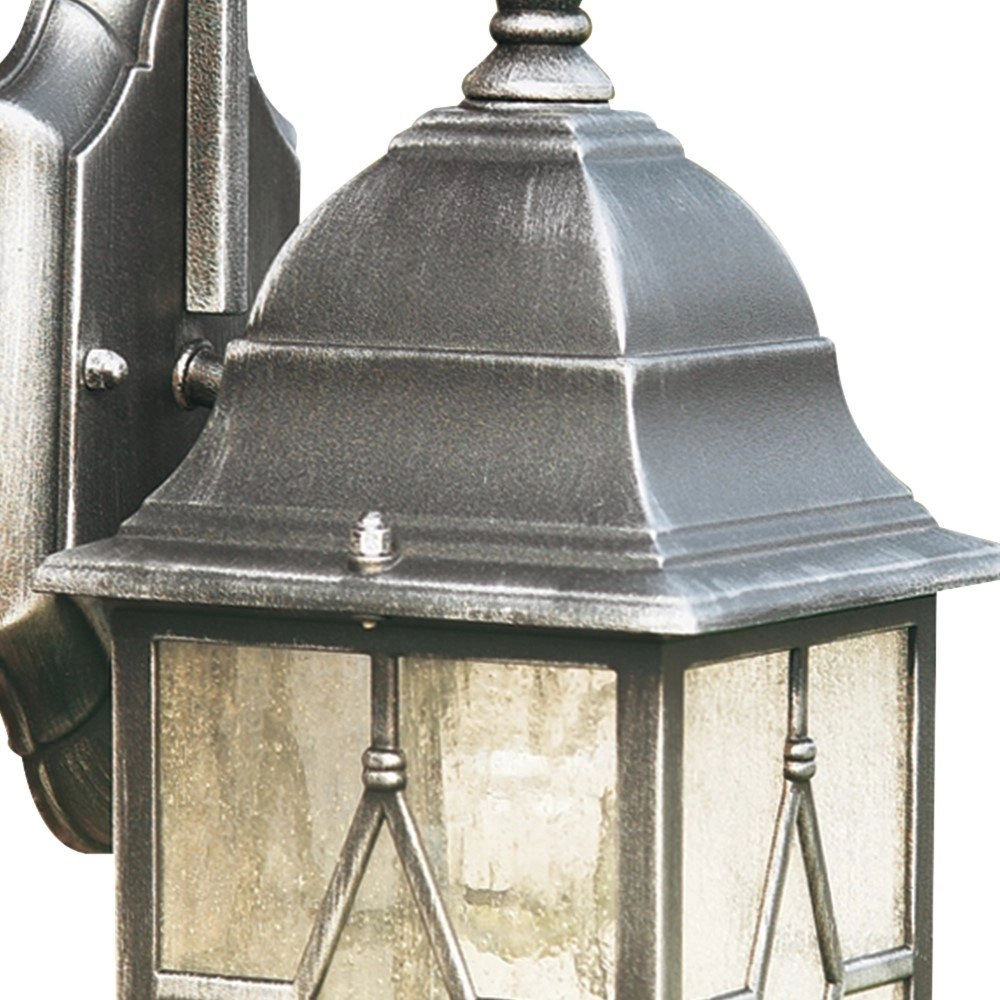 Applique classique Genoa Down Noir argent Searchlight 5013874310484