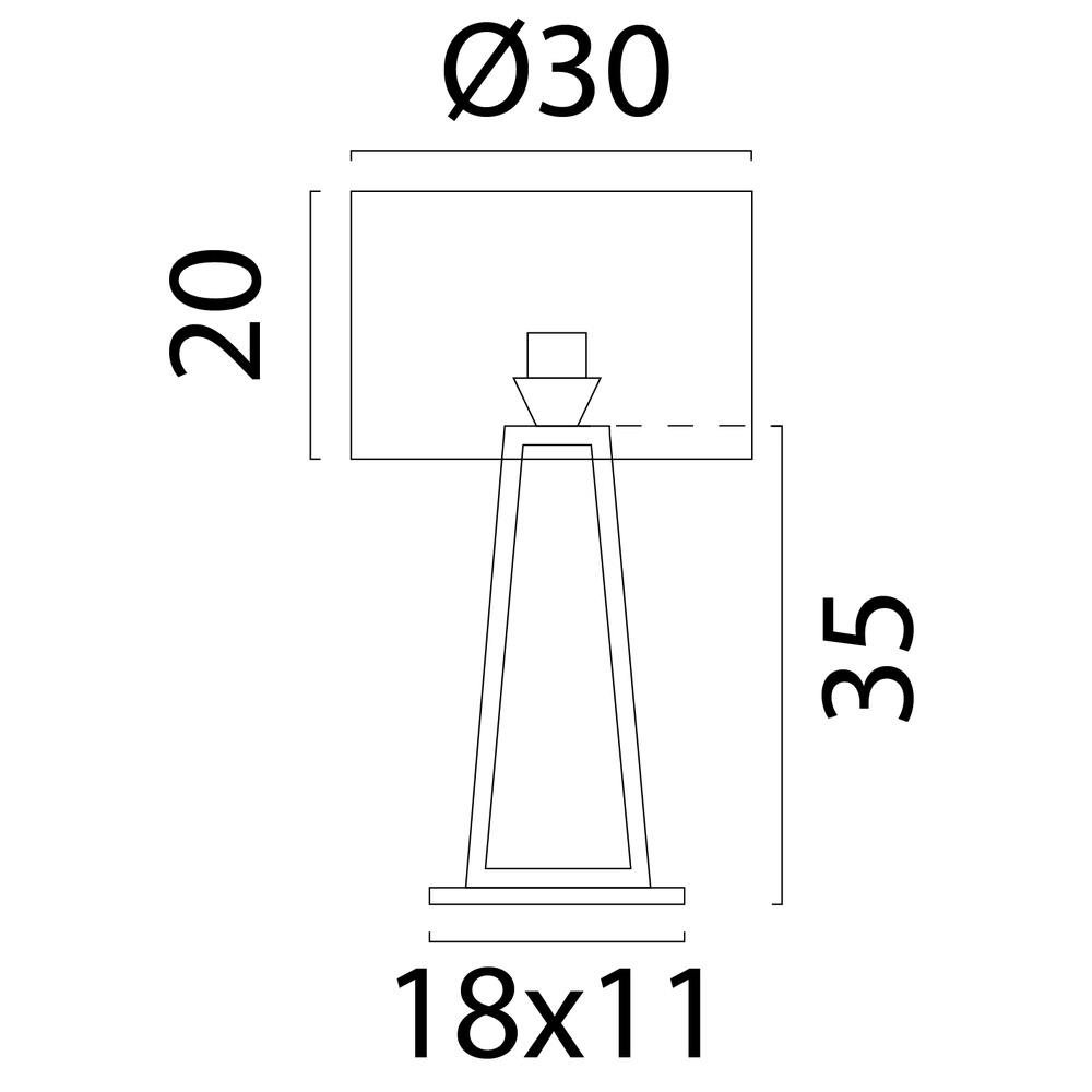 Lampe de table Terry Dego terra beige Ø 30cm Masterlight 8718121436456