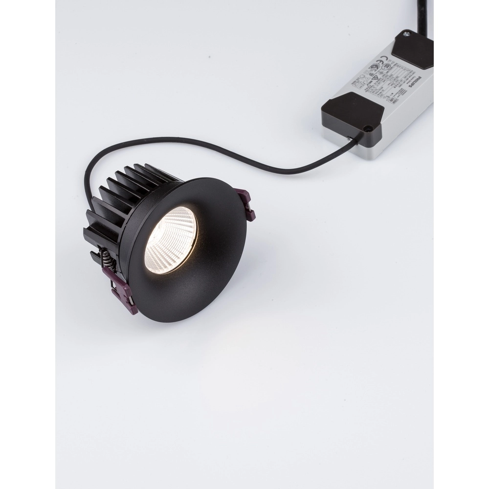 Spot encastré noir Blade Ø 8,5 cm Lyora 5212017418593