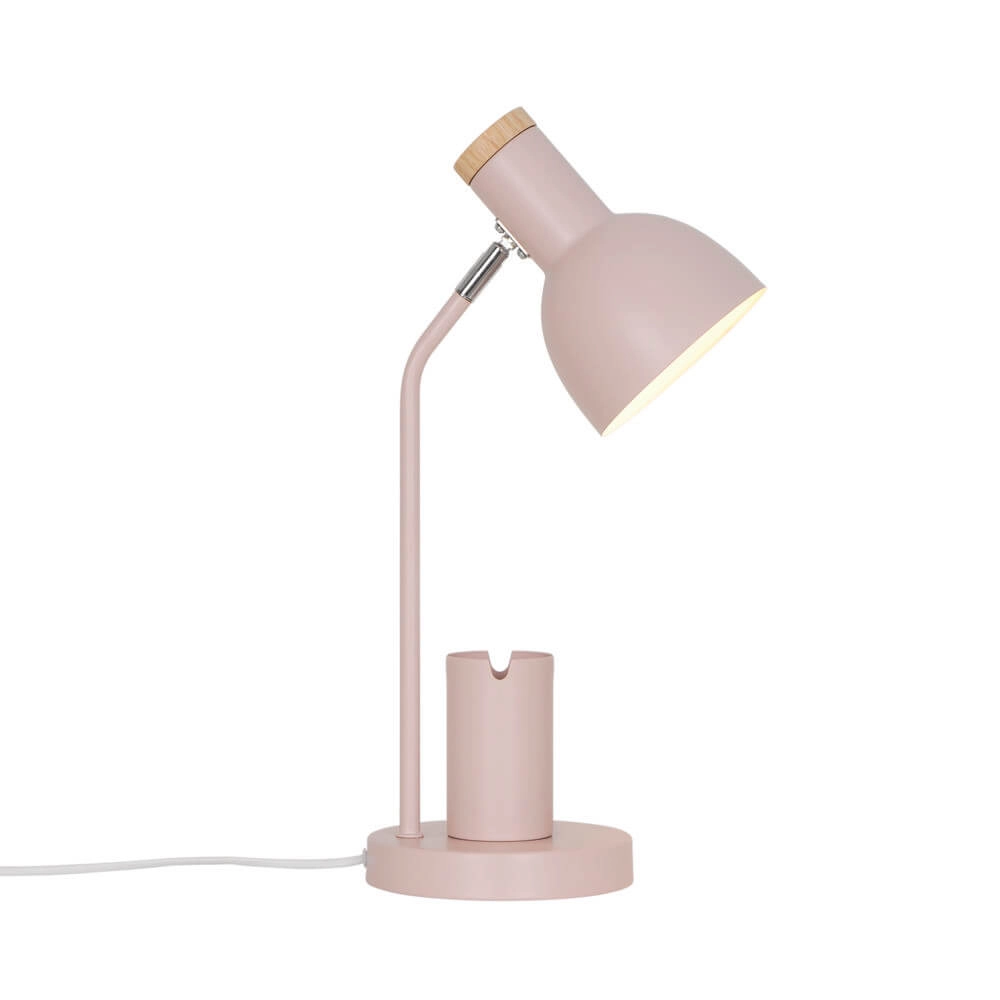 Lampe de bureau rose Devone avec porte-plume Nordlux 5704924024566