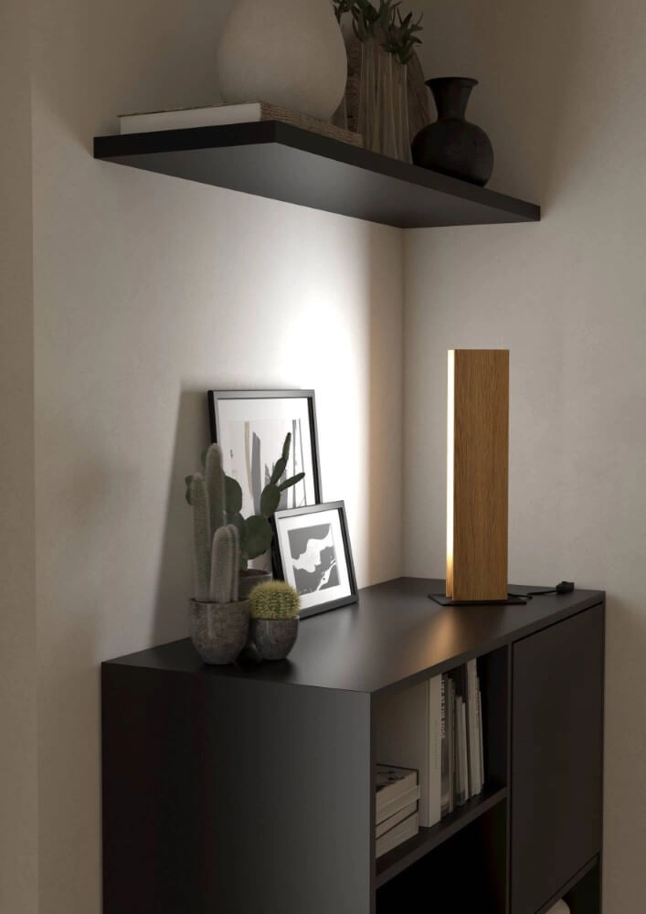 Lampe de table en bois Anchorena-Z 46,5 cm Eglo 9008606243693