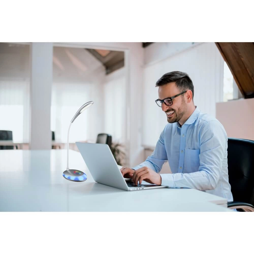 Lampe de bureau Minea argent Globo 9007371337361