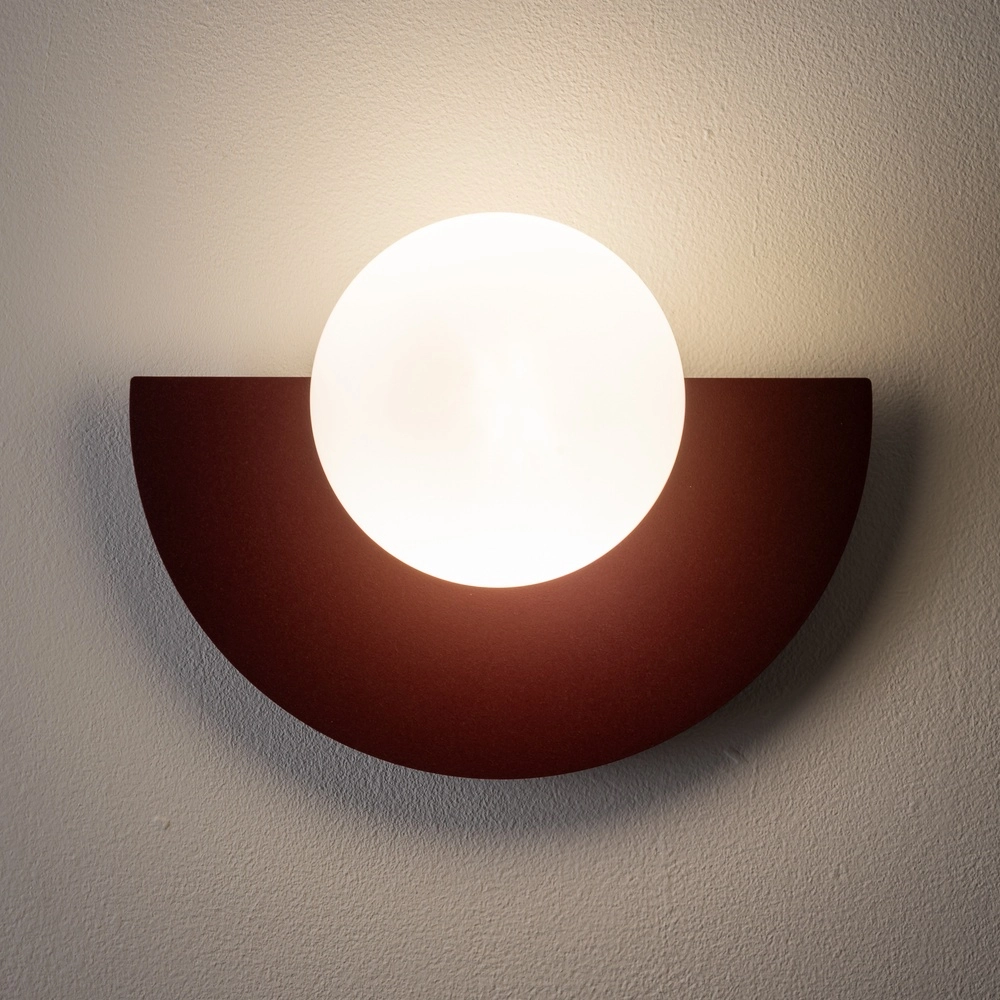 Demi-lampe murale Saturn Rouge bordeaux Lyora 5903139126021