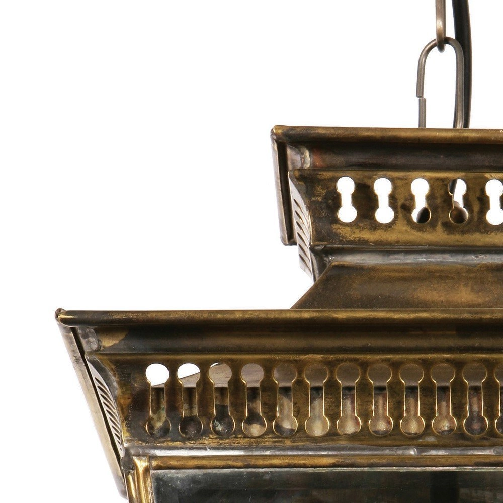 Lampe suspendue antique Pagoda S cuivre antique (ant) Limehouse