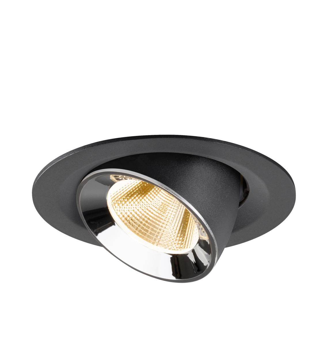 Spot encastré Numinos Gimble M noir/chrome 2700K - 20 deg SLV 4024163312110