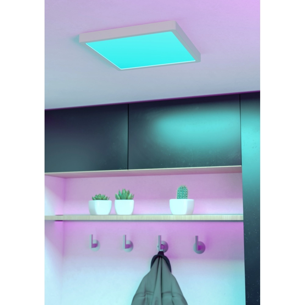 Lumière de plafond IP44 Fueva 6-Z Carré - Blanc - 29,5x29,5 cm Eglo 9008606330584